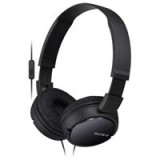 Casti Audio On Ear Sony MDR-ZX110B, Cu fir, jack 3.5mm, cablu 1.2m, negre